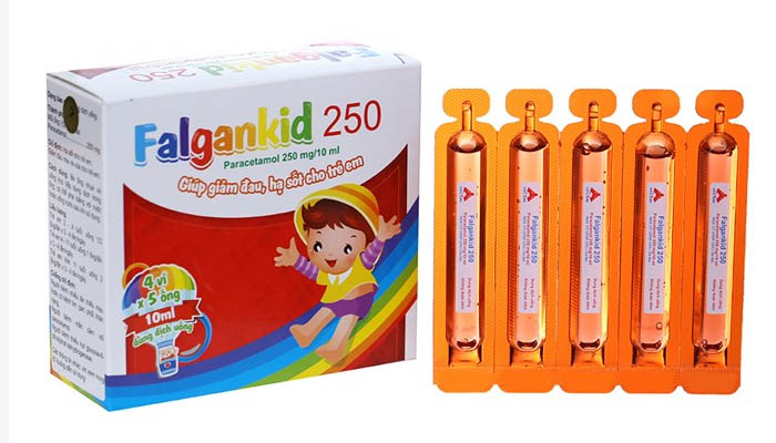 Thuốc hạ sốt cho bé 1 tuổi Falgankid