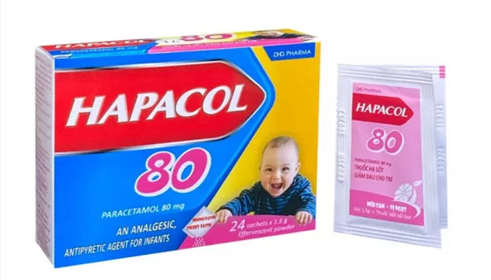 Hạ sốt viêm amidan bằng hapacol