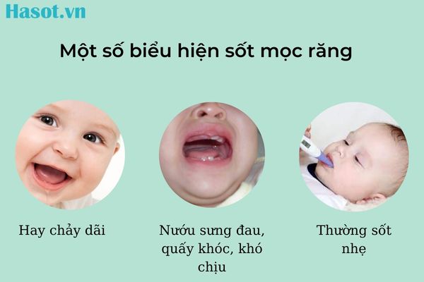 Một số biểu hiện sốt mọc răng ở trẻ